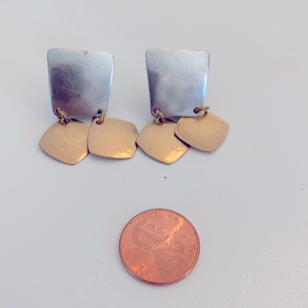 Clip-on Gold/Silver Tone Earrings